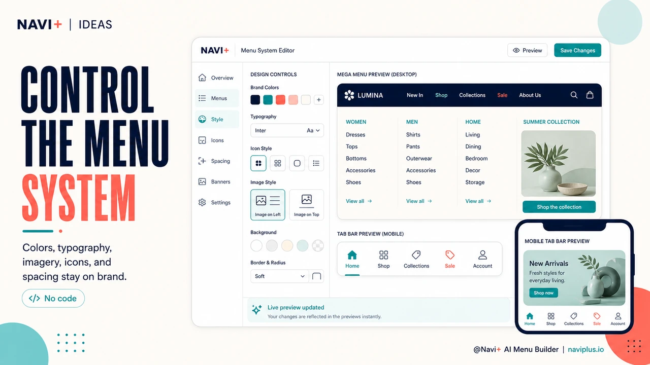 Solution illustration for Your menu is part of your brand — most stores treat it like it isn't