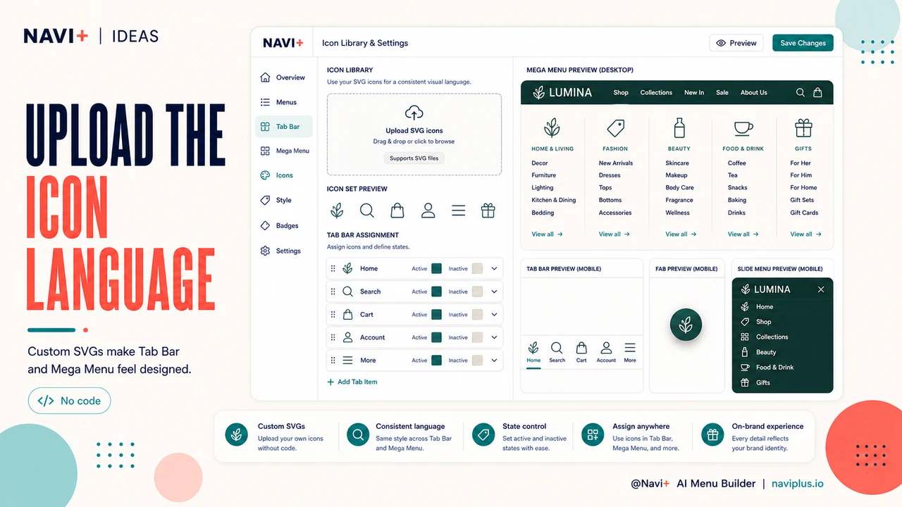 Solution illustration for Icons speak before words do — the visual language of great navigation
