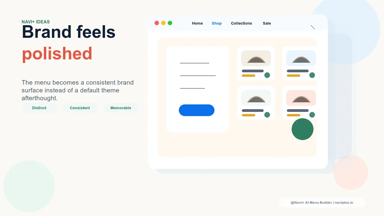 Outcome illustration for Split-panel navigation — designing for stores that serve two distinct audiences