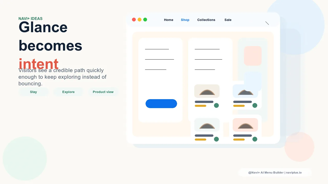 Outcome illustration for Visitors decide to stay or bounce in two seconds — and your navigation is what they judge first