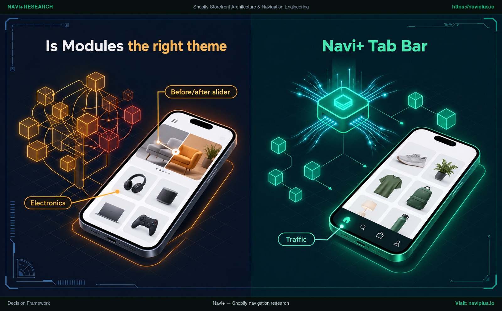 Concept illustration: Decision Framework: When to Choose Modules